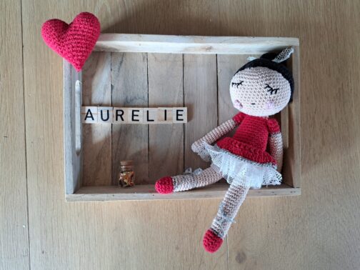 Decoratie Ballerina Rood