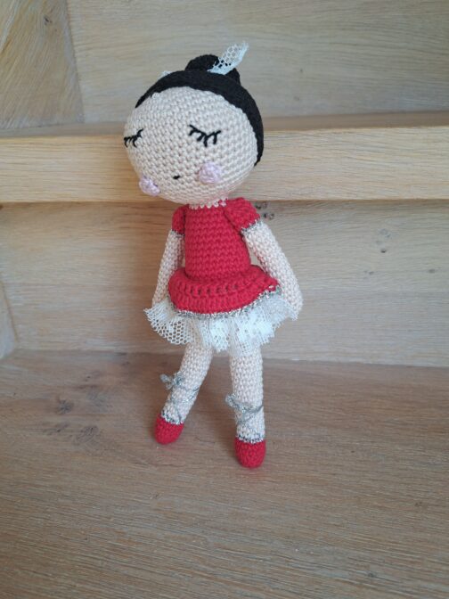 Knuffel Ballerina Rood